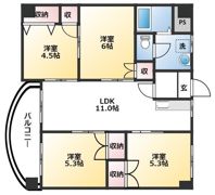 岡林マンションの間取り画像