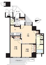 クリオ東新宿壱番館の間取り画像