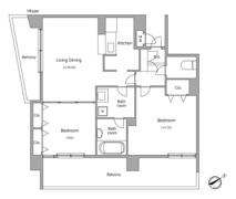 ヴォアラクテ西早稲田の間取り画像