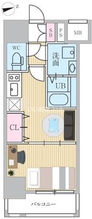 エスティメゾン門前仲町の間取り画像