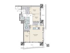 HARUMI FLAG SUN VILLAGE F棟の間取り画像