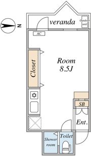 クリオネコート新城の間取り画像