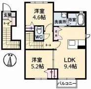 プラムコート B棟の間取り画像