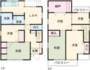 北名古屋市貸家の間取り画像