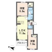 アリスティオ蘇我の間取り画像