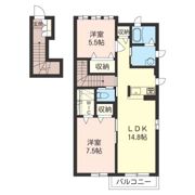 マシェリ クレストの間取り画像