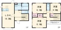 浅間テラスAの間取り画像