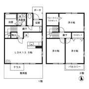 ロイヤルガーデン大野 Dの間取り画像