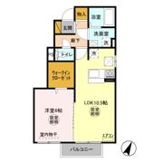 ベルウィル Aの間取り画像
