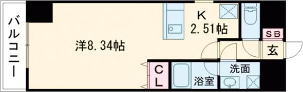 エンゼルプラザeastⅠの間取り画像