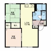 ホープタウン Bの間取り画像