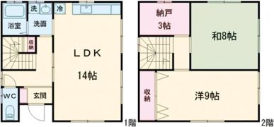 長浜市神照町戸建ての間取り画像