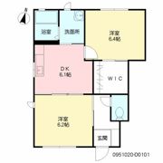 グリーンハウス城角 D棟の間取り画像