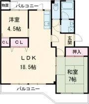 グリンピアパーツ近見の間取り画像