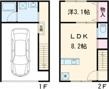 仮称）鳥栖市原町アパート新築工事の間取り画像