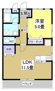 リバティ―ハイツの間取り画像