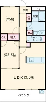 ベルフォーレ平野Ⅰの間取り画像