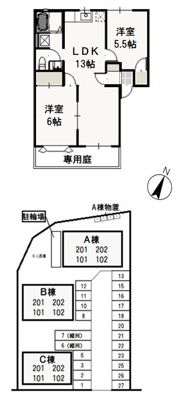 グリーンパーク西辛川 Cの間取り画像