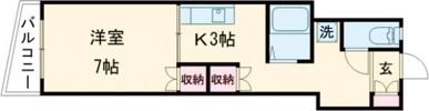 スカイパレス介良の間取り画像
