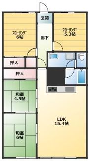 サンライズ姶良の間取り画像