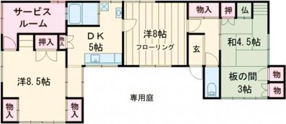 丸の内貸家の間取り画像