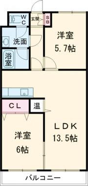 ラングレーコート石川の間取り画像