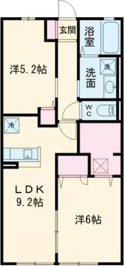 メゾンドブラン A棟の間取り画像