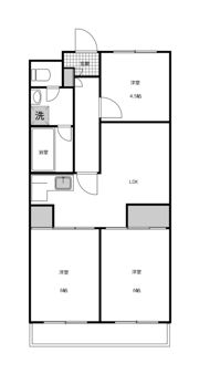 第6松戸コーポの間取り画像