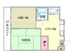 シック白木原の間取り画像