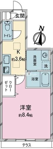 エスポワールふじみ野の間取り画像