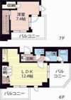 エスティメゾン北新宿の間取り画像
