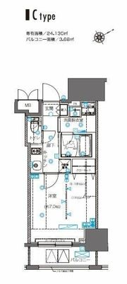 ZOOM横浜桜木町の間取り画像