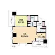 クロスレジデンス大阪新町の間取り画像