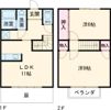 コーポ藤方Aの間取り画像