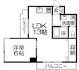 第二若木コーポの間取り画像