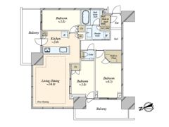 プラウドタワー小岩ファーストの間取り画像