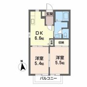 ニューエステート笹谷 Dの間取り画像