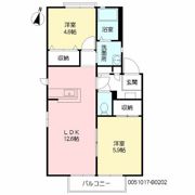 美し浜 B棟の間取り画像