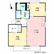 ディアス川南 A棟の間取り画像