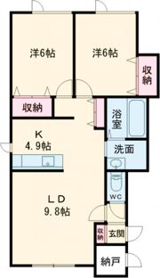 アベリアⅠの間取り画像