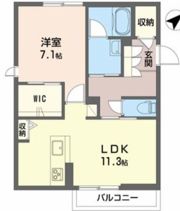 グリーンハイツ河高 B棟101の間取り画像