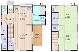 中山鏡が丘戸建ての間取り画像