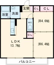 カントリーハウス～空と大地～ Bの間取り画像