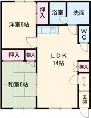 ハイツコムカラの間取り画像