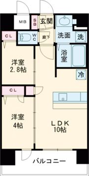 プレサンス長田レジェールの間取り画像