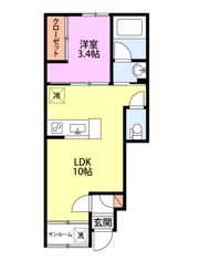 ミルズグランディール川崎Bの間取り画像