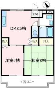 クレスト狭山の間取り画像