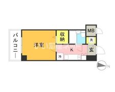 ラ・レジダンス・ド・福岡県庁前の間取り画像