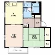 サンライズ杉山 Aの間取り画像