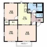 コスモス ハイツ Dの間取り画像